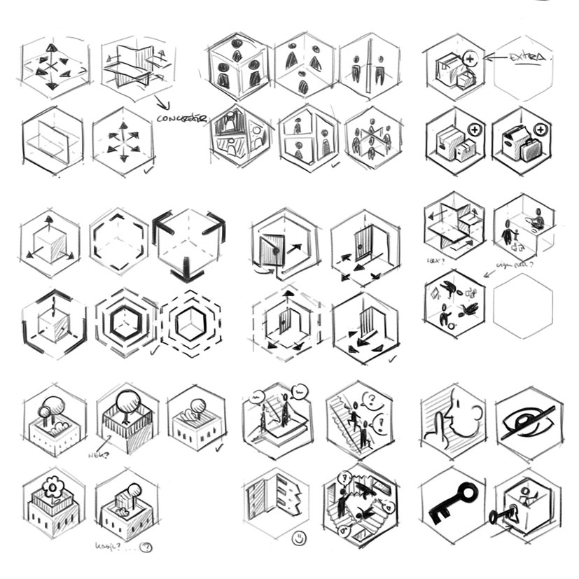icoon ontwerp schets isometrisch Gezinsappartementen