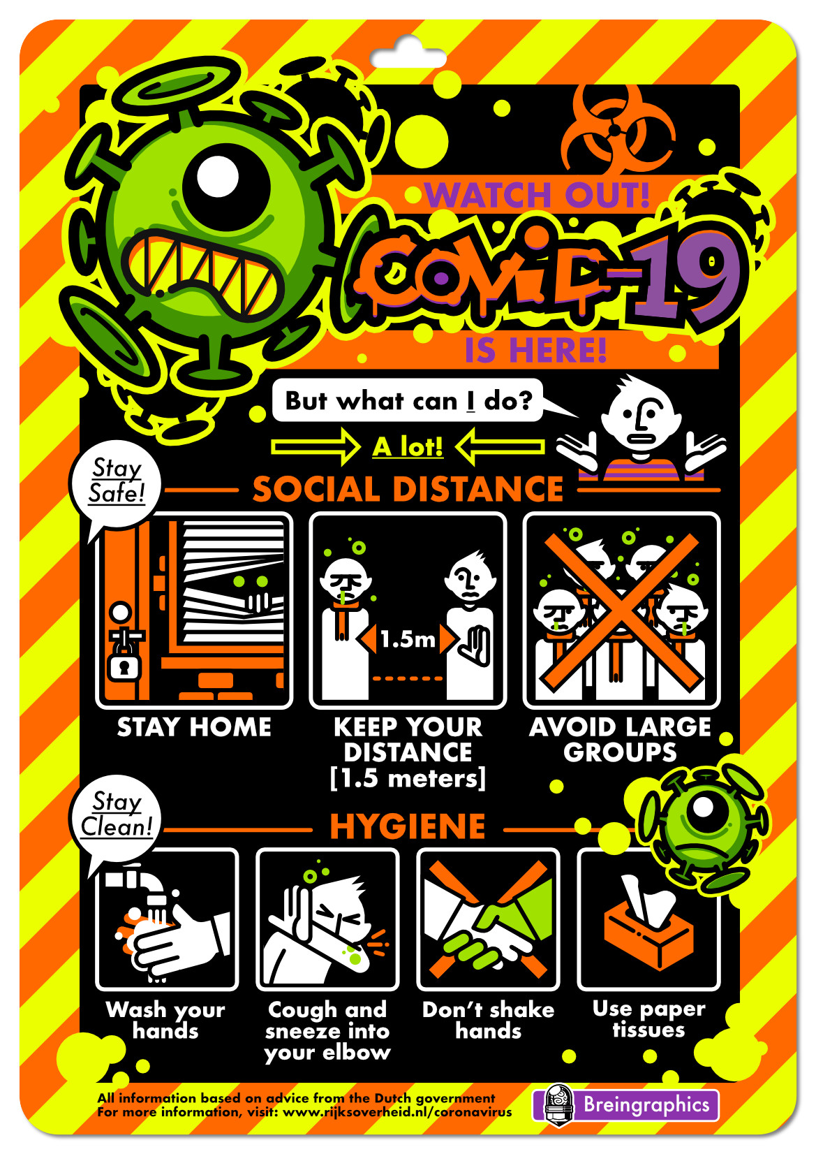 infographic COVID-19 corona safety poster